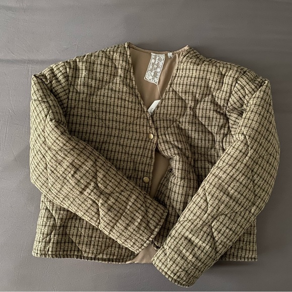 Sadie & Sage Beach Picnic Plaid jacket - Picture 2 of 4